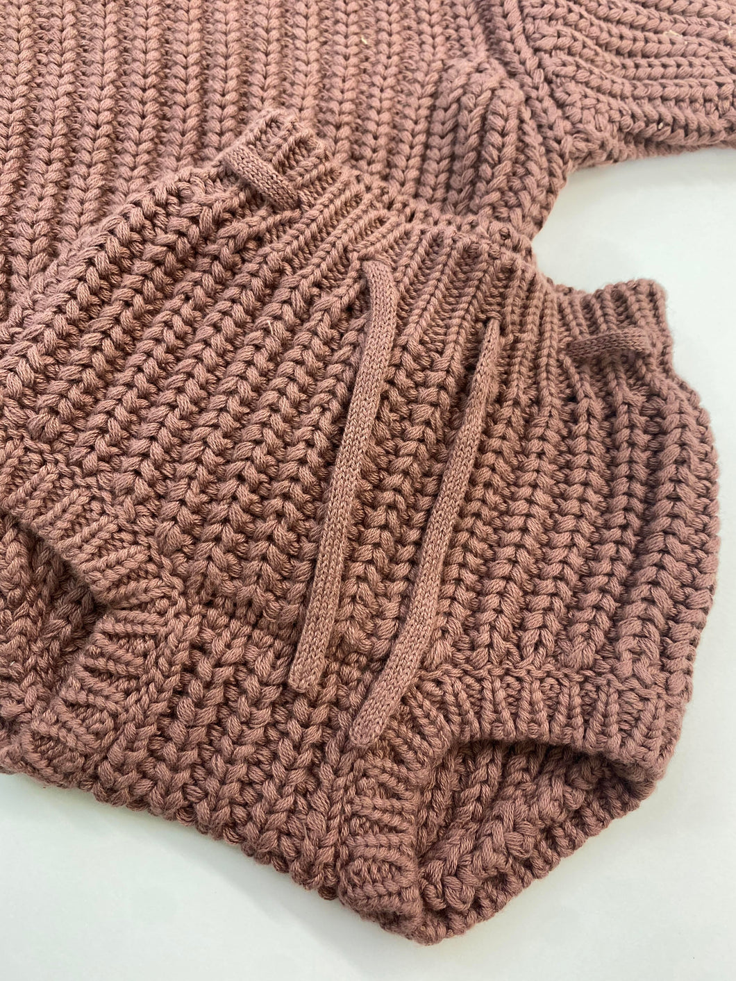 QUINCY MAE PECAN KNIT TIE BLOOMER