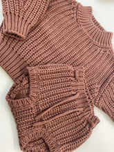 Load image into Gallery viewer, QUINCY MAE PECAN KNIT TIE BLOOMER
