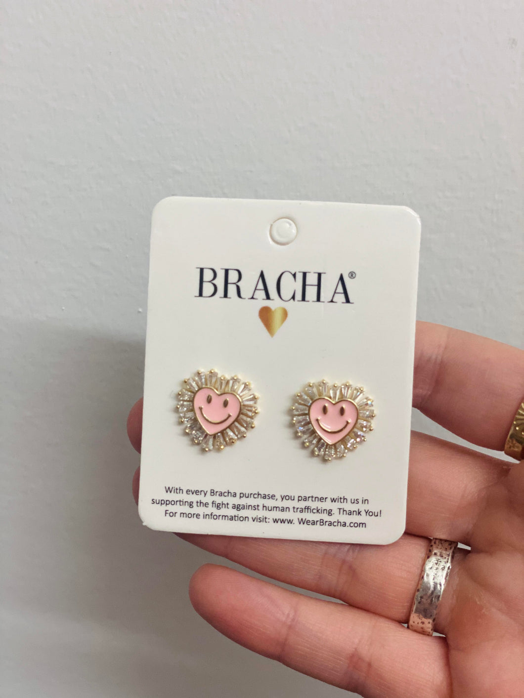 BRACHA BRIGHT SMILES STUD IN PINK