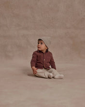 Load image into Gallery viewer, RYLEE &amp; CRU COLLARED LONG SLEEVE SHIRT IN MAHOGANY
