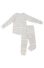 Load image into Gallery viewer, LOULOU LOLLIPOP 2 PIECE PJ SET IN GREY MUDCLOTH
