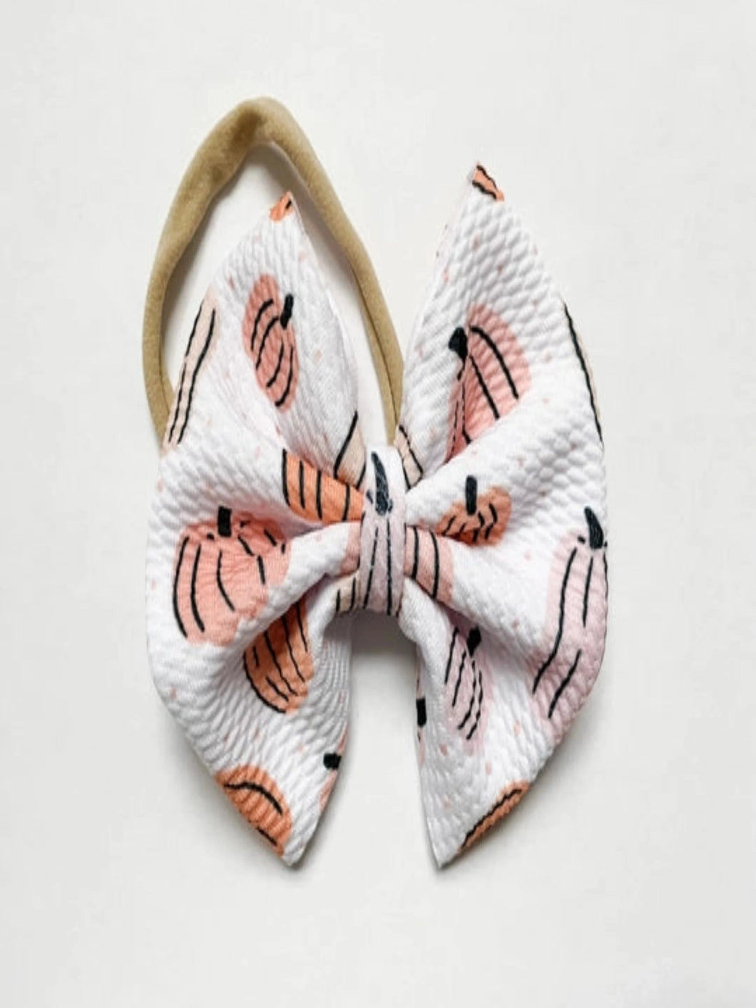 HEY PUMPKIN BABY BOW