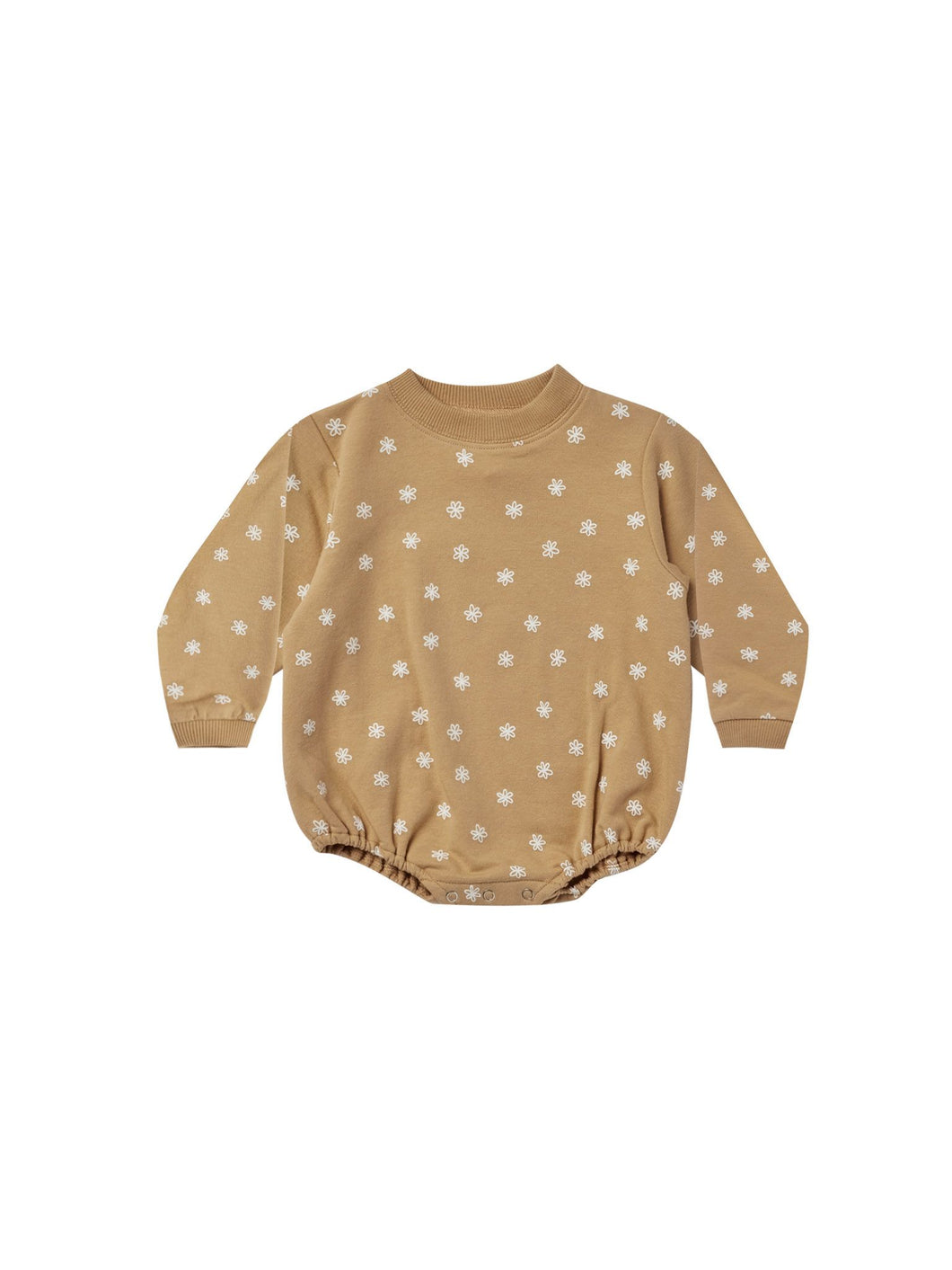QUINCY MAE DAISY BUBBLE FLEECE ROMPER
