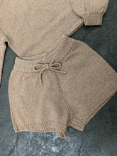Load image into Gallery viewer, RYLEE + CRU KNIT SHORTS IN HEATHERED MOCHA
