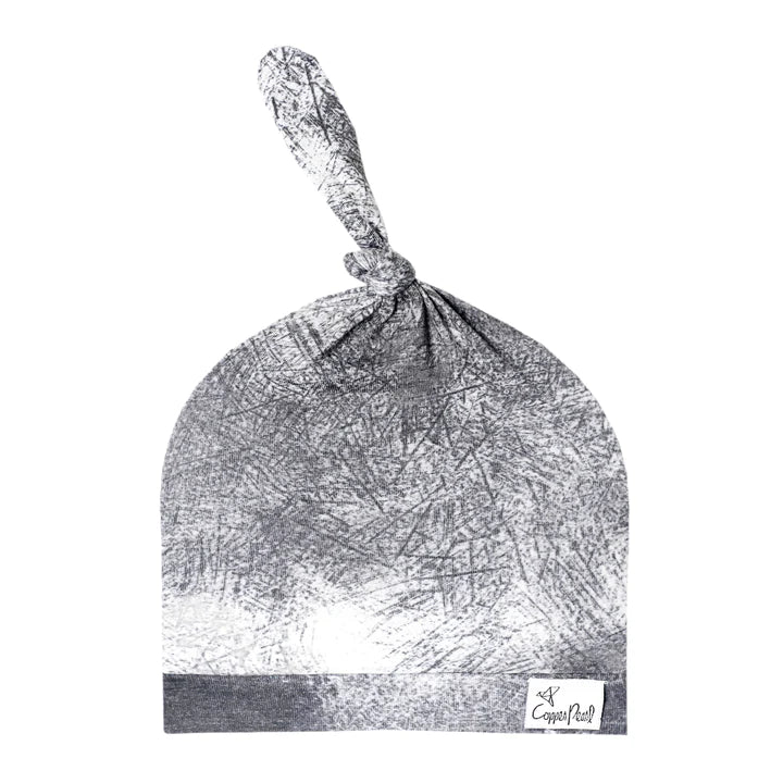 COPPER PEARL TOP KNOT HAT