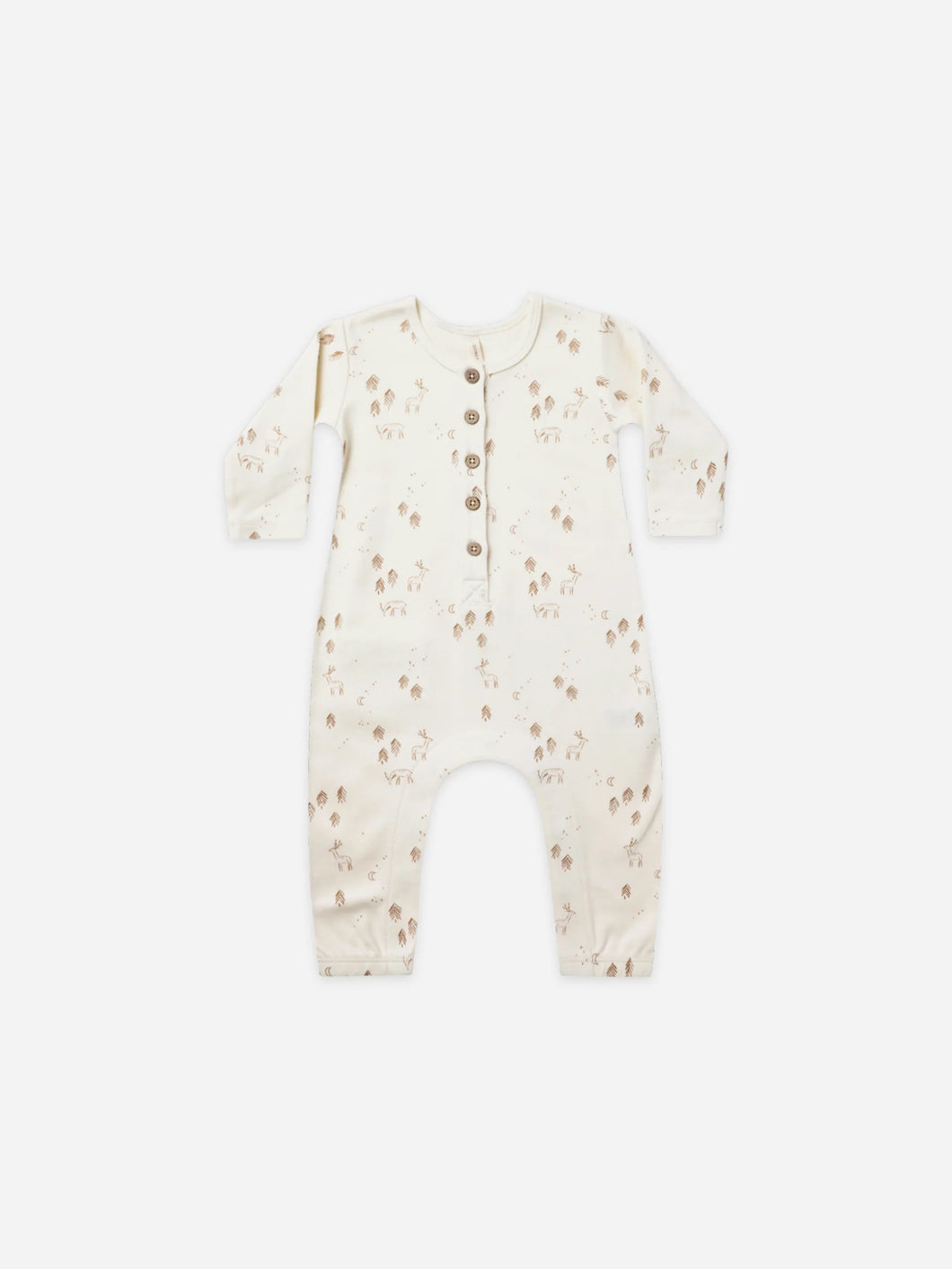 QUINCY MAE LONG SLEEVE JUMPSUIT IN WOODLAND